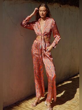 🆕❤️CRIMSON SATIN PANTS